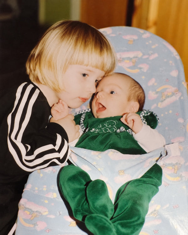 Stine og Daniel som børn