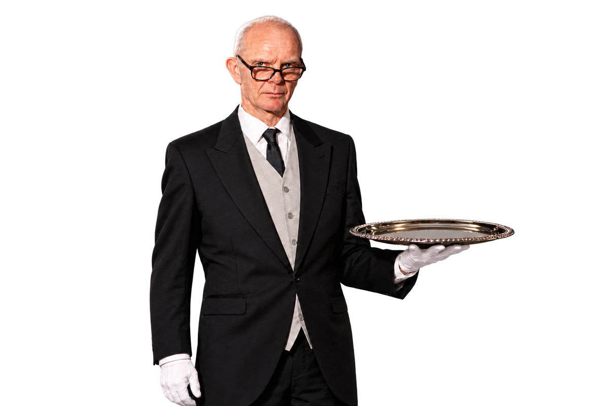 Hr. Stig med sølvfad