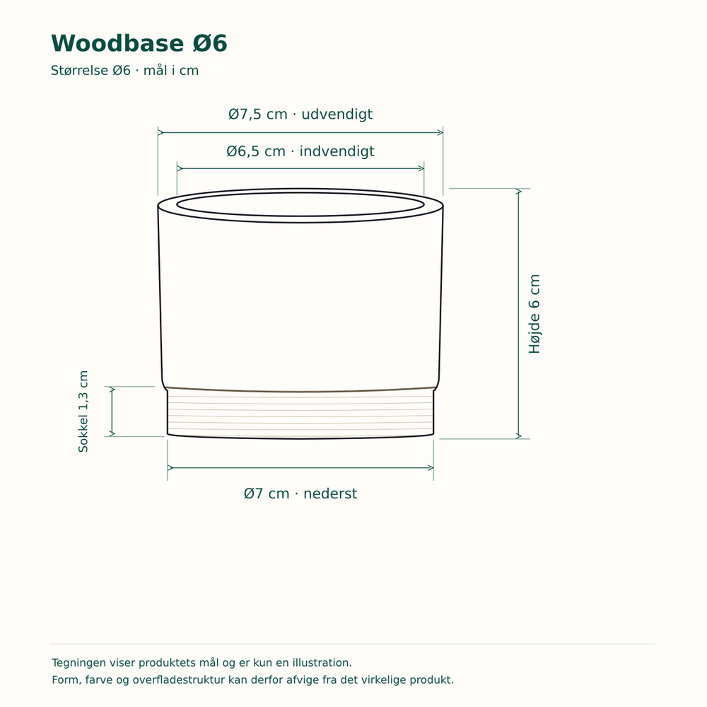 Woodbase Ø6
